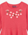 Baby girl's raspberry pink floral dress BRICHAETTE / 21H2PFM2ROB308