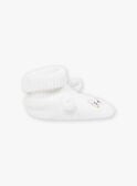 Off-white knitted baby booties KODJO / 24E0AG11CHP000