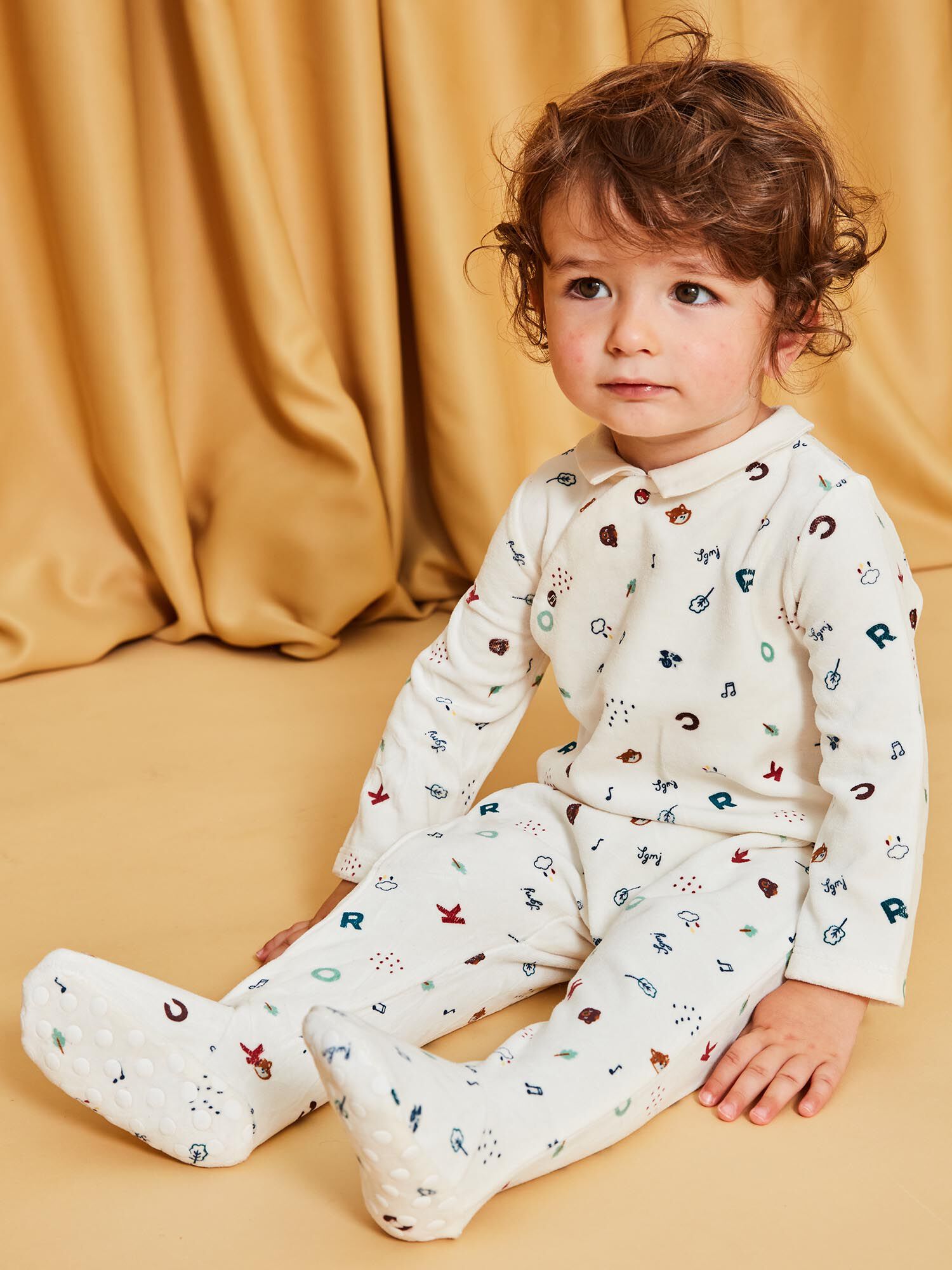 Velvet night suit for baby boy 2025