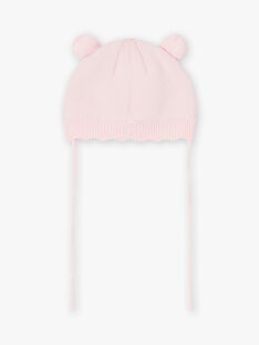 Baby girl light pink animal hat BIPRUNELLE / 21H4BFD2BON321
