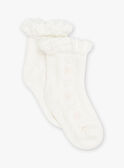 Ivory openwork socks FAFLORE / 23E4BFI1SOQ005