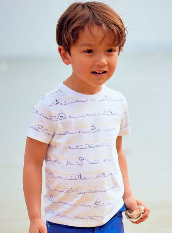 Child boy white T-shirt COARAGE / 22E3PGN2TMC000
