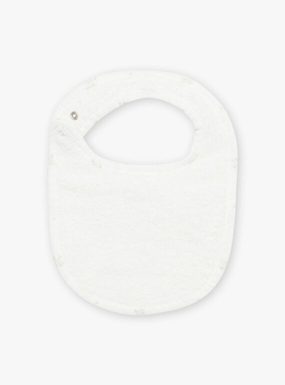 Vanilla double cotton gauze bib with animal print FULULU / 23E0AGY2ACD114