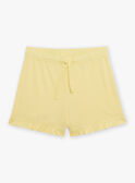 Yellow and white jersey tank top and shorts FRUBETTE / 23E2PFU3ENS001