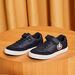 Navy blue boy leather sneakers
