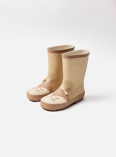 Gold RAIN BOOTS NLOBOETTE / 25F10PF22D0C954