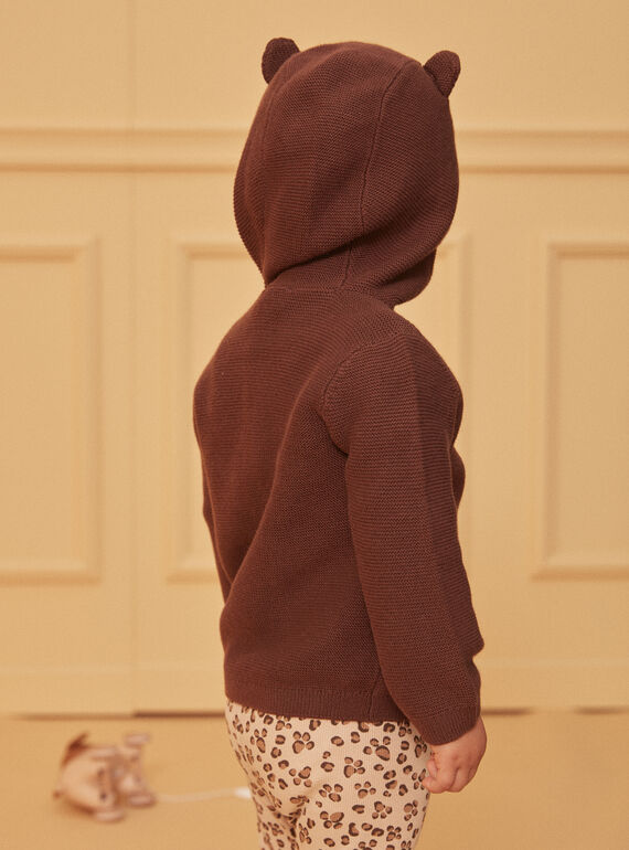 Brown KIDS CARDIGAN LAFAREL / 24H1BGK1GIL815