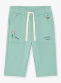Almond green fleece pants FACECTOR / 23E1BGB1PAN611
