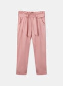 Pink Lyocel carrot-cut trousers KRISPETTE 1 / 24E2PFB4PAN415