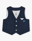 Baby Boy Navy Formal Suit Vest CAMILES / 22E1BGH1VSM070