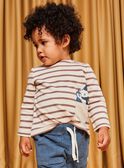 Beige striped t-shirt