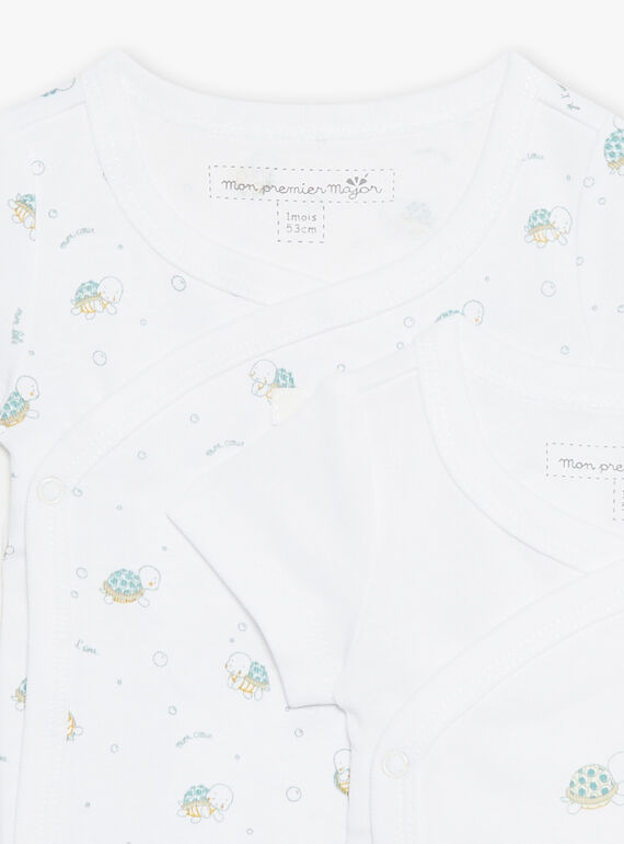 Set of 2 assorted turtle bodysuits birth mixed COROL / 22E0NMI1BOD000