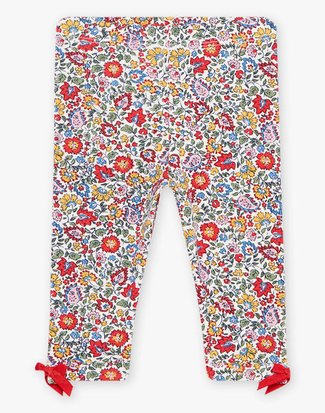 Legging with floral print baby girl DAEMY / 22H4BFE1CAL001