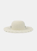 Sand Printed Ribbon Straw Hat 