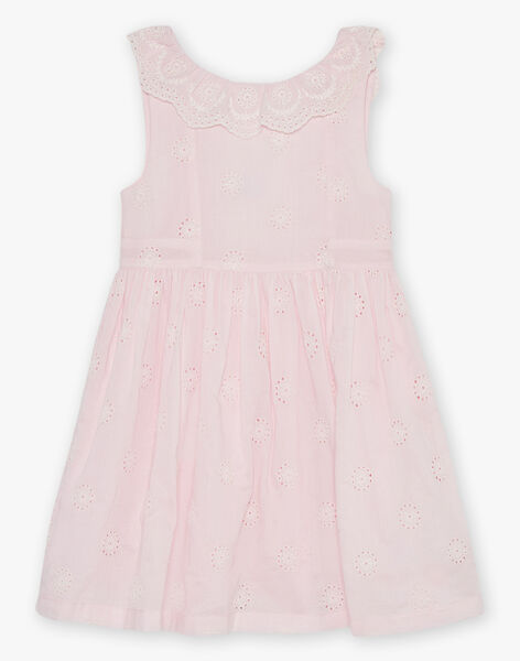 Pink flower embroidery dress FREROSETTE / 23E2PFI2ROBD320