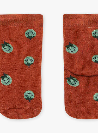 Tomato brick red loop socks Tomato brick red loop socks FACOCO / 23E4BGB2SOQ506