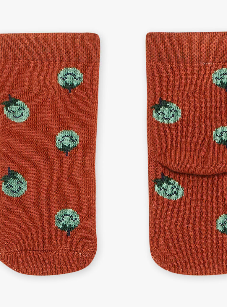 Tomato brick red loop socks Tomato brick red loop socks FACOCO / 23E4BGB2SOQ506
