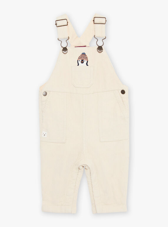 Off white corduroy long jumpsuit DASACHA / 22H1BGY1SALA001
