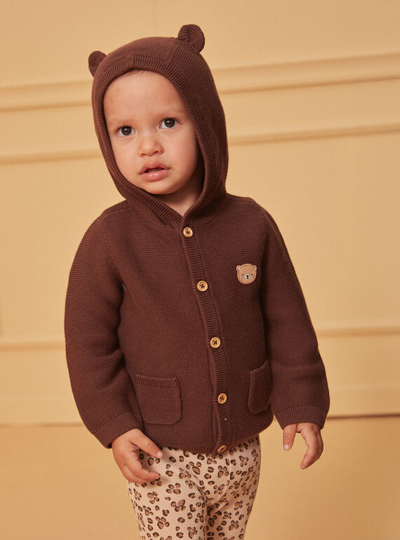 Brown KIDS CARDIGAN LAFAREL / 24H1BGK1GIL815