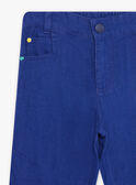 Child boy midnight blue linen shorts COVAGE / 22E3PGN3BERC231