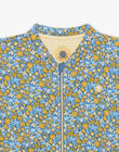 Navy blue floral print teddy FATEDETTE / 23E2PF81CAR070
