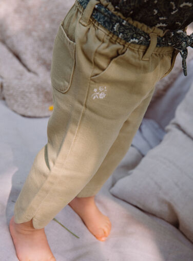 Beige twill pants GACERISE / 23H1BF81PAN626