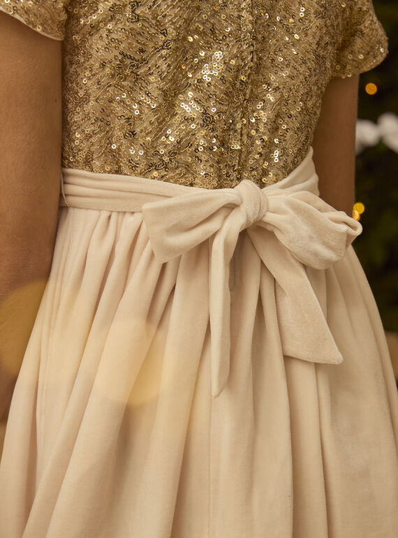 Ivory DRESS LEINETTE / 24H2PFT2ROB005