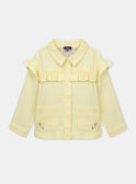 Yellow jacket with a ruffle KOVEZETTE / 24E2PFD2VESB104