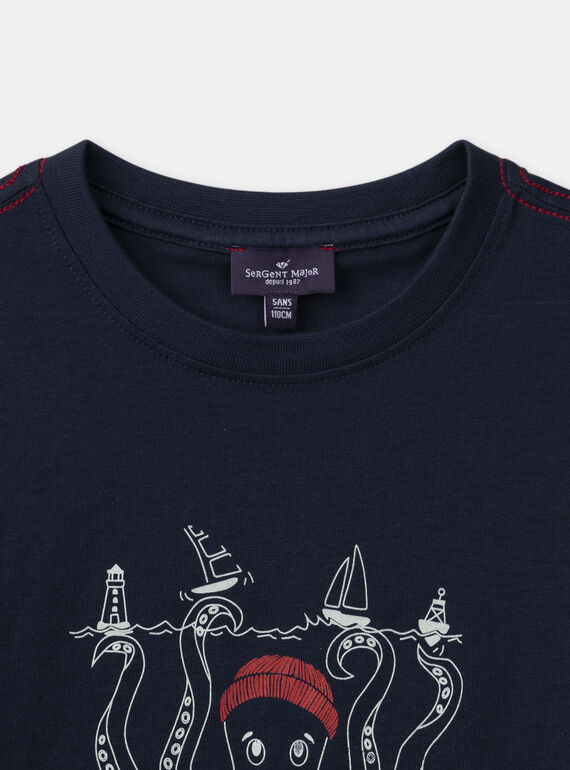 Navy TEE SHIRT SS MONORAGE / 25E3PGJ3TMC070