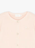Dragée pink knitted cardigan KOLINA / 24E0CF11CARD310