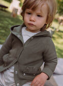 Khaki knit hooded vest GADEAN / 23H1BG81GIL621