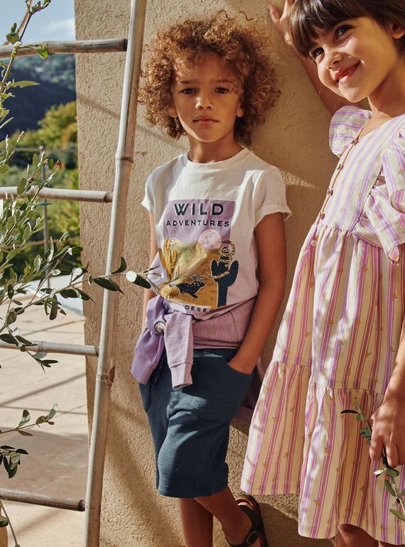 Tie and dye T-shirt with desert patterns FLAMIAGE / 23E3PGO2TMC001