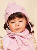 Pink knitted hat with 3D animation ears FIMADDY / 23E4BF52BON030