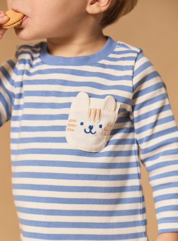 Blue TEE SHIRT LS MACAMEL / 25E1BG82TMLC208