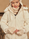 Beige knitted gloves GRAVYETTE / 23H4PF61GAN114