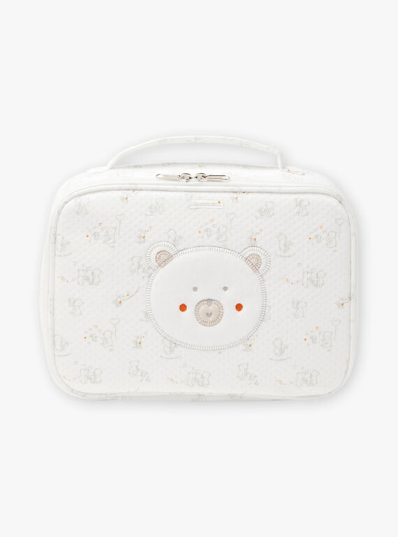 Mixed baby birth suitcase in ecru BOJASMIN / 21H0AM41VAL001