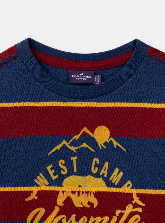 Navy TEE SHIRT LS LYRAYAGE / 24H3PGO2TML070