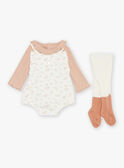 Old pink bodysuit, unbleached romper and tights GONINA / 23H0CFB3ENS001