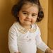 Ecru jersey collar bodysuit