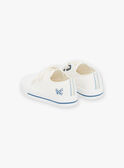 White sneakers with plane embroidery FEBASKAGE / 23N10PG21D16000