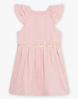 Child girl iridescent jacquard knit dress CYBMAETTE / 22E2PF24ROB954