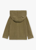 Khaki knit hooded vest GADEAN / 23H1BG81GIL621