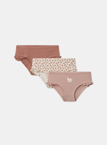 Rose wood BRIEFS / PANTY RIB NEJICETTE / 25H5PFC3SLR312