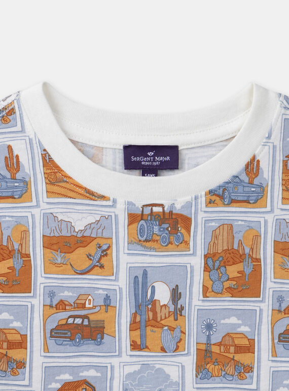 White TEE SHIRT SS MLOPRINAGE / 25E3PGP2TMC000