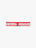 Baby girl red headband with floral print BAAMITIE / 21H4BF11BAN001
