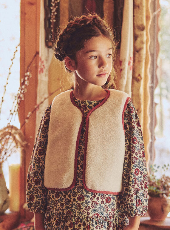 Red CARDIGAN WHITHOUT SLEEVES NLUMUETTE / 25H2PFX1CSM506