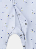 Sailor-collar sleepsuit in interlock fabric KOMMER / 24E0NGM1GRE020