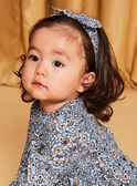 Blue floral print twill headband DARITA / 22H4BFY1BANC206