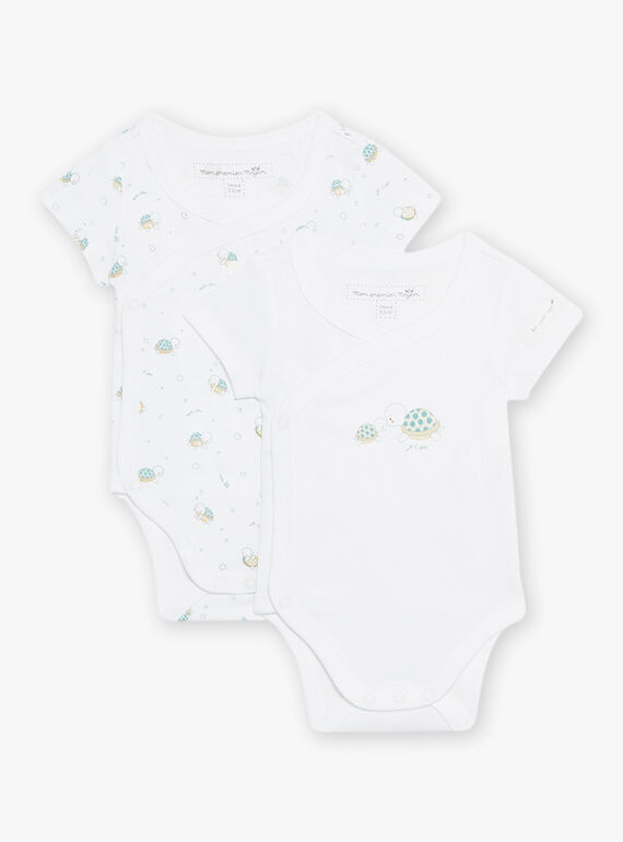 Set of 2 assorted turtle bodysuits birth mixed COROL / 22E0NMI1BOD000