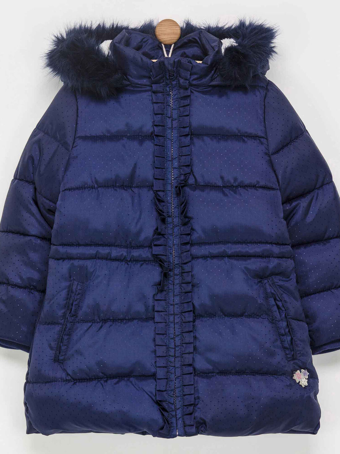 Parka bleu marine best sale fille